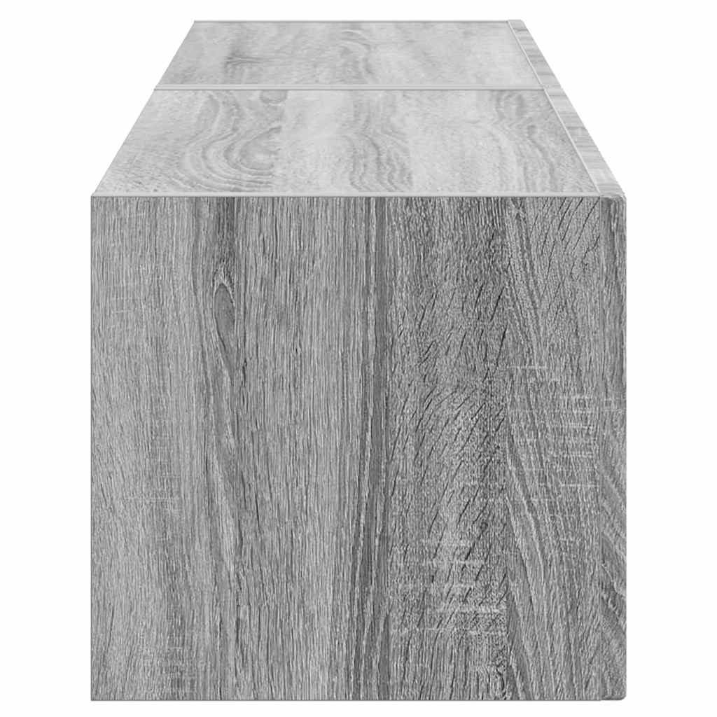 TV sieninė spintelė 2 pcs Pilkas Sonoma 60 x 31 x 29,5 cm