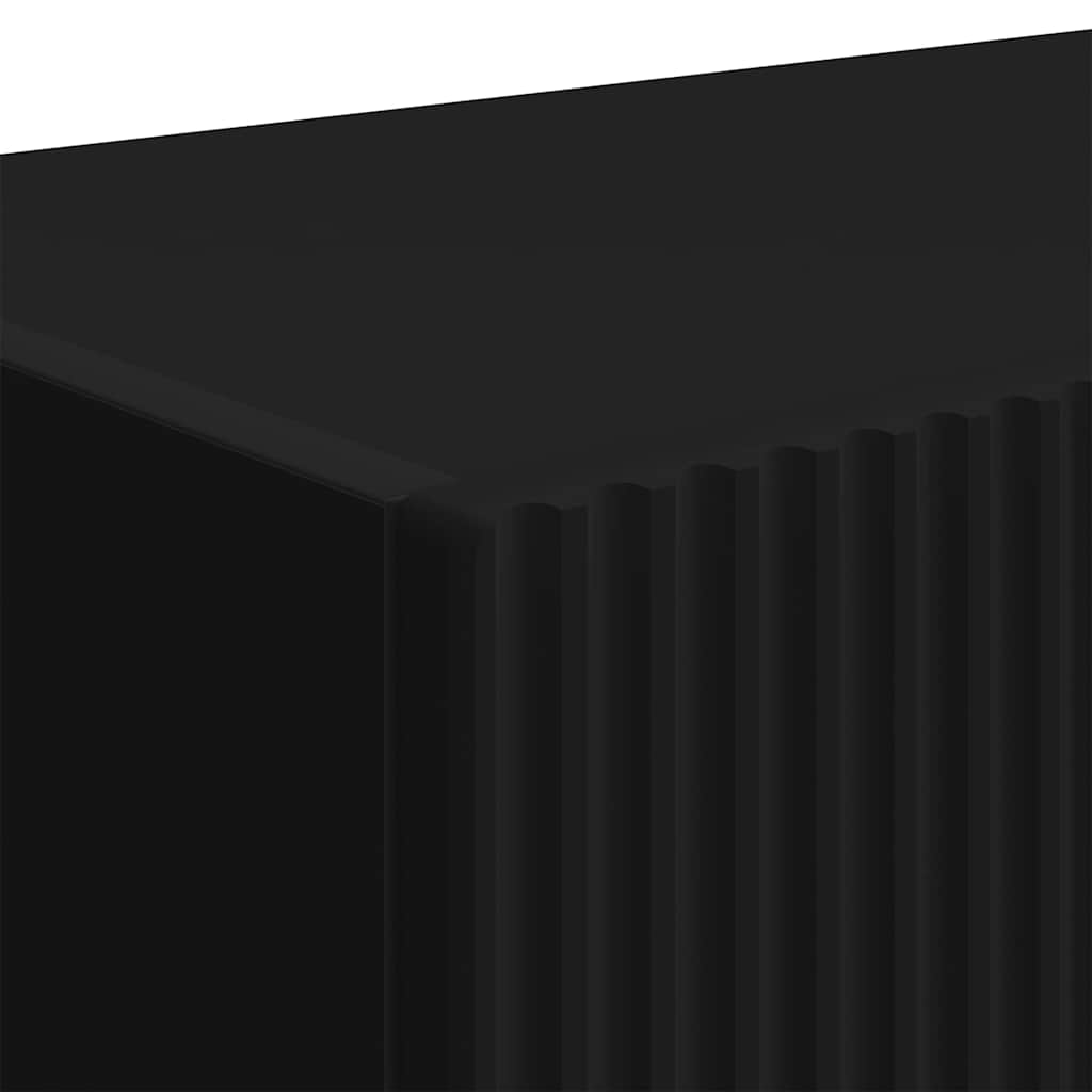 TV sieninė spintelė Juoda 78,5 x 31 x 29,5 cm Apdirbta mediena