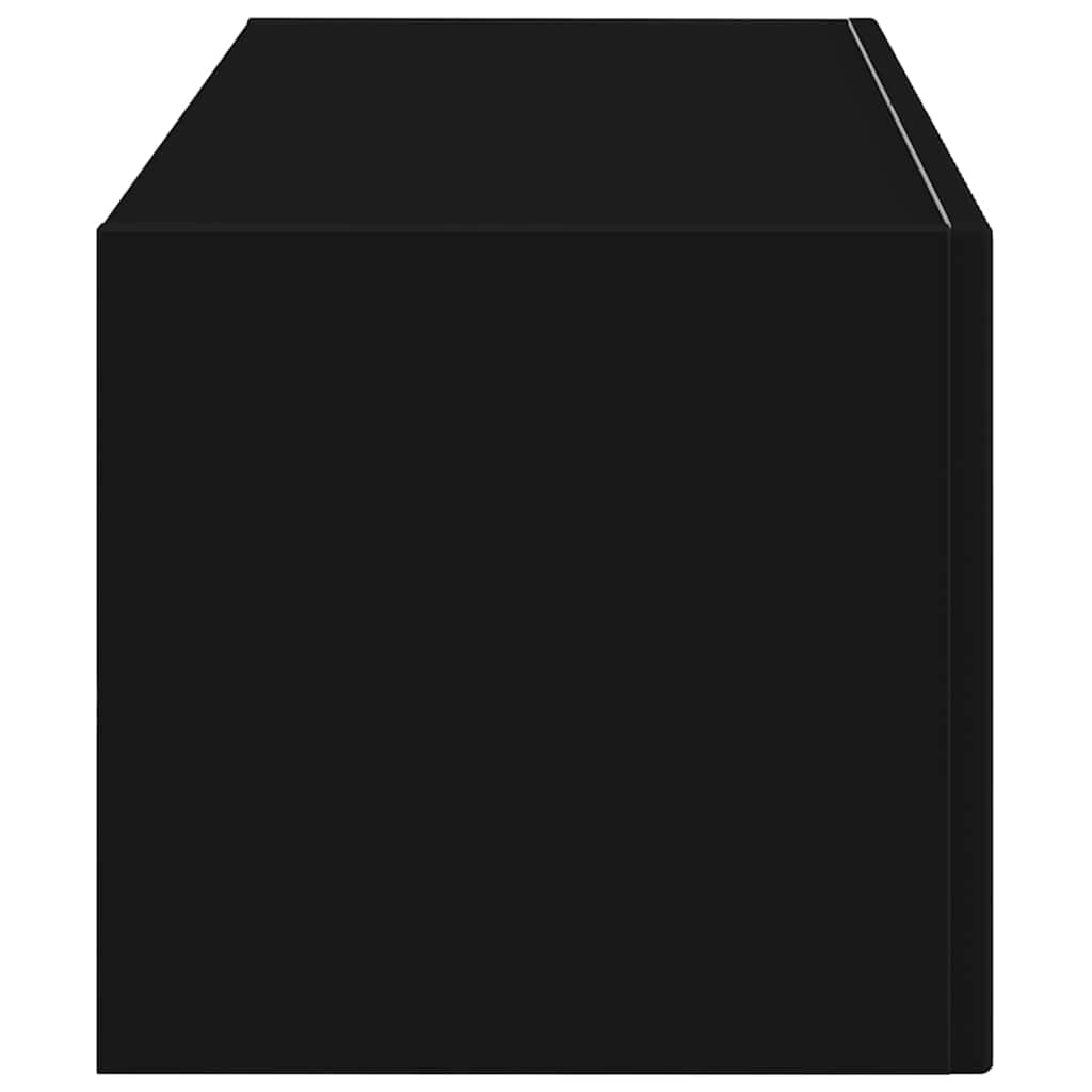 TV sieninė spintelė Juoda 78,5 x 31 x 29,5 cm Apdirbta mediena