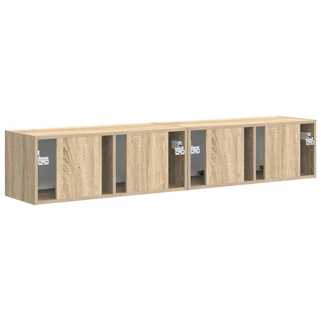 TV sienas skapītis 2 gab. Sonoma 78,5 x 31 x 29,5 cm