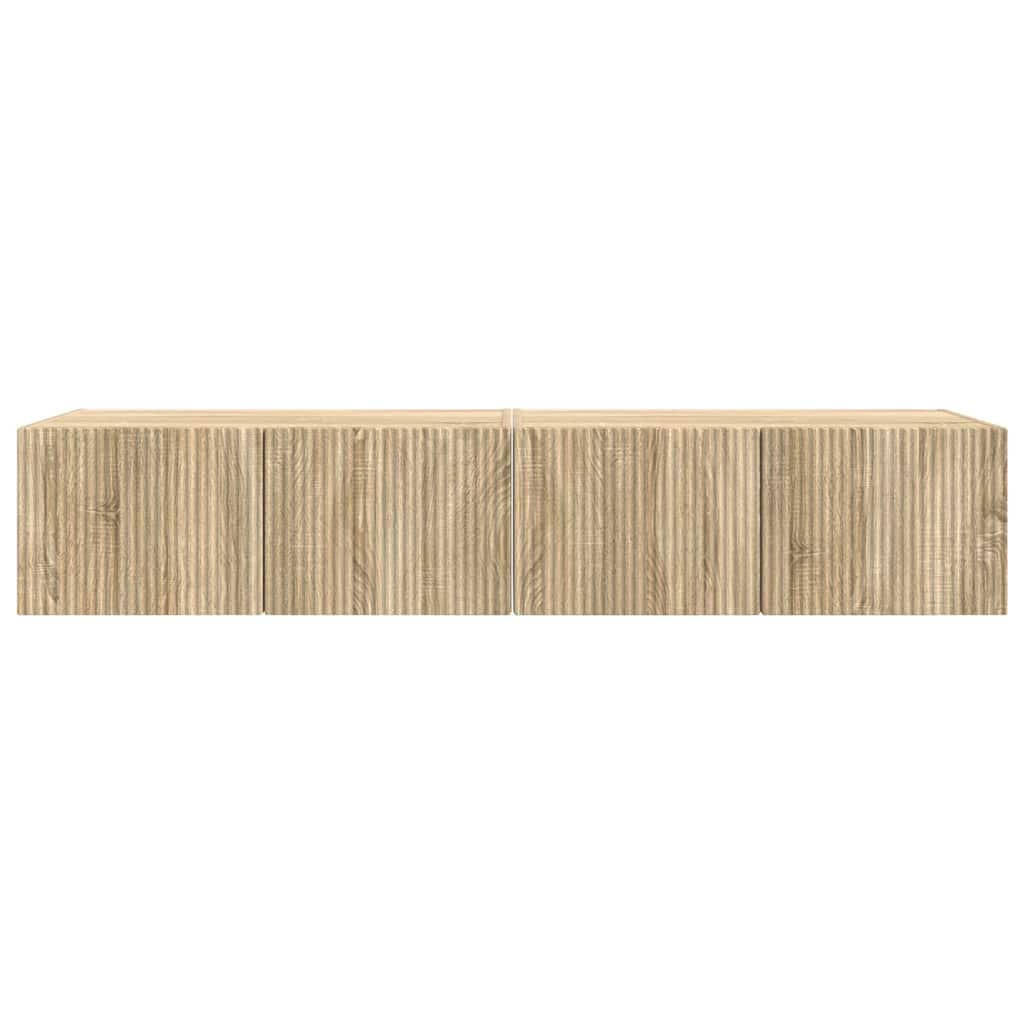TV sienas skapītis 2 gab. Sonoma 78,5 x 31 x 29,5 cm