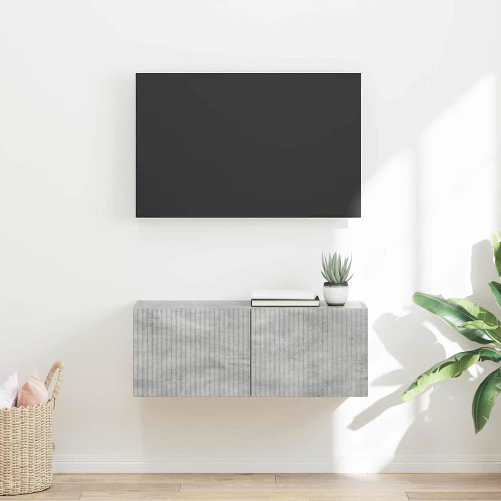 TV sienas skapītis Betonpelēks 78,5 x 31 x 29,5 cm