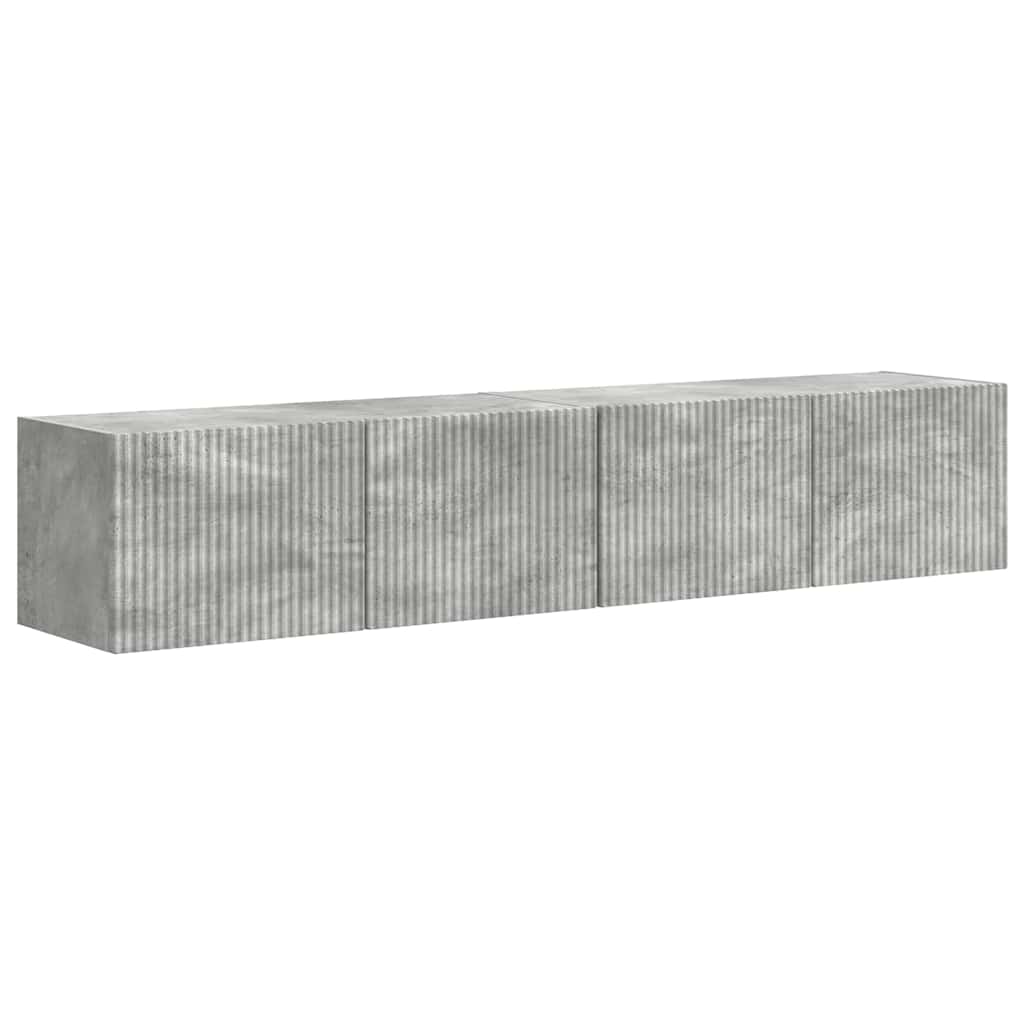 TV sieninė spintelė 2 pcs Betoninė 78,5 x 31 x 29,5 cm