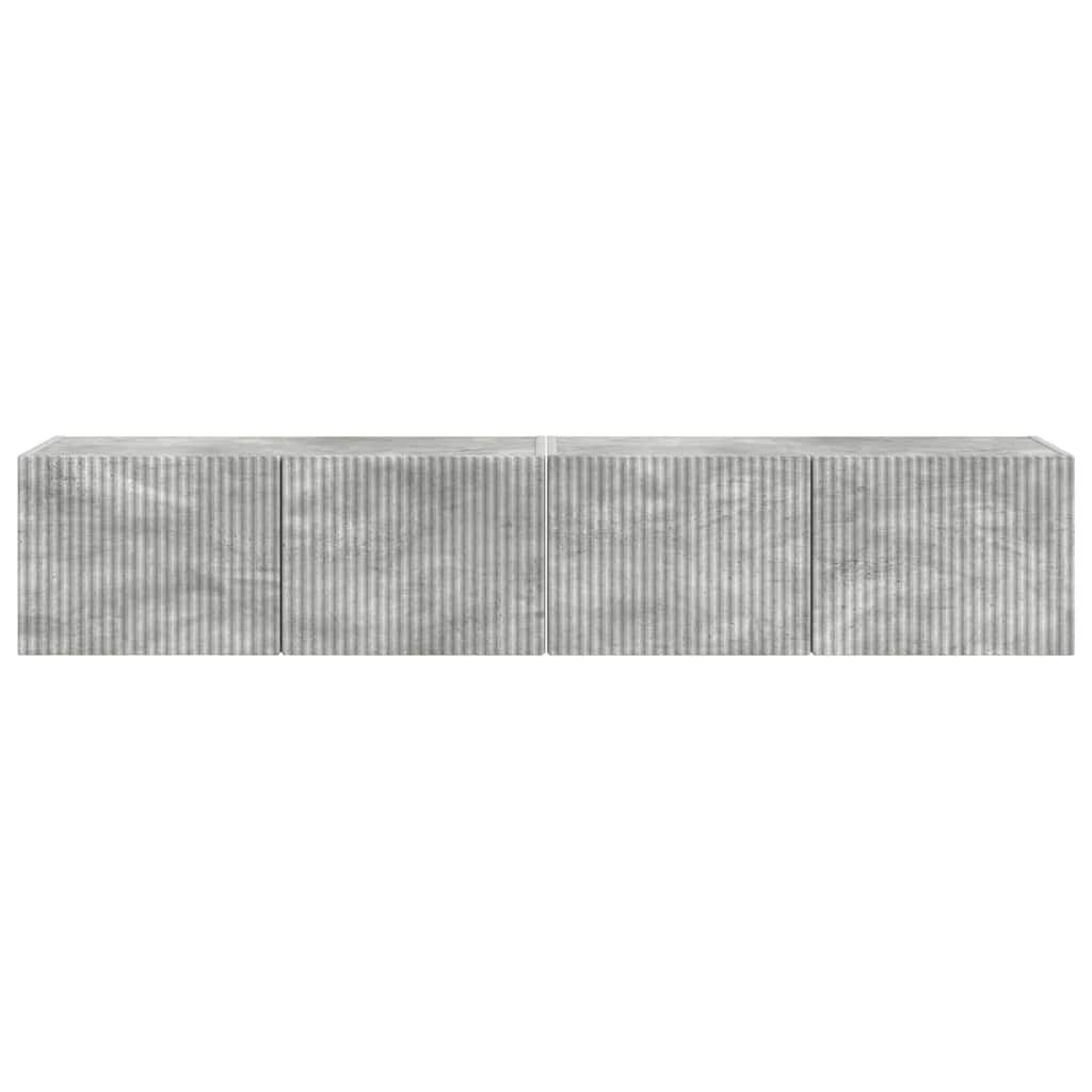 TV sieninė spintelė 2 pcs Betoninė 78,5 x 31 x 29,5 cm