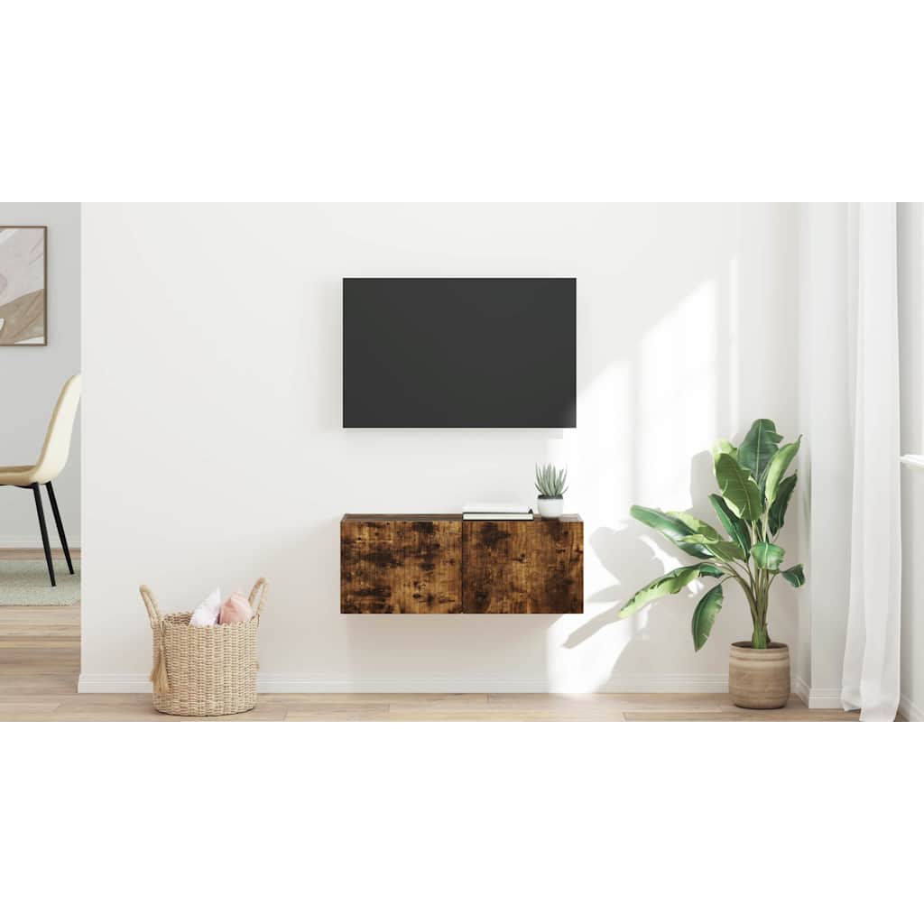 TV sienas skapītis Dūmu ozols 78,5 x 31 x 29,5 cm