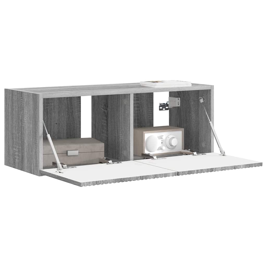 TV sieninė spintelė Pilkas Sonoma 78,5 x 31 x 29,5 cm