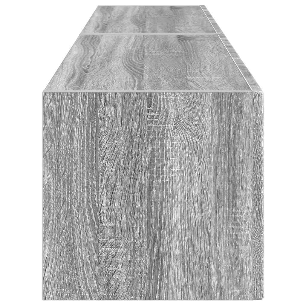 Televizora sienas skapītis 2 gab. pelēks Sonoma 78,5 x 31 x 29,5 cm