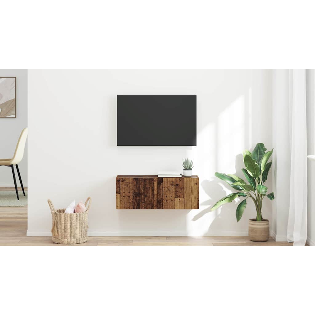 TV sieninė spintelė Senovinis medis 78,5 x 31 x 29,5 cm