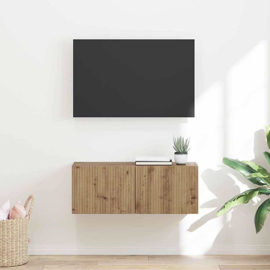TV sieninė spintelė 78,5 x 31 x 29,5 cm Meistrų ąžuolas