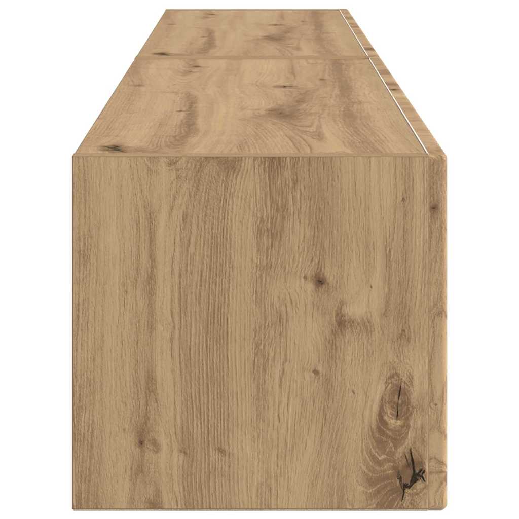 TV sienas skapītis 2 gab. Ozola krāsa 78,5 x 31 x 29,5 cm