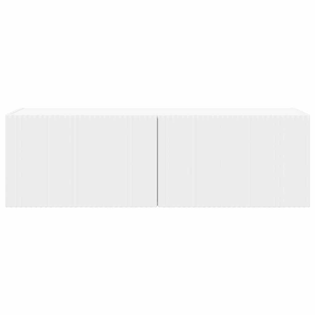 TV sieninė spintelė 98 x 31 x 29,5 cm Balta Apdirbta mediena