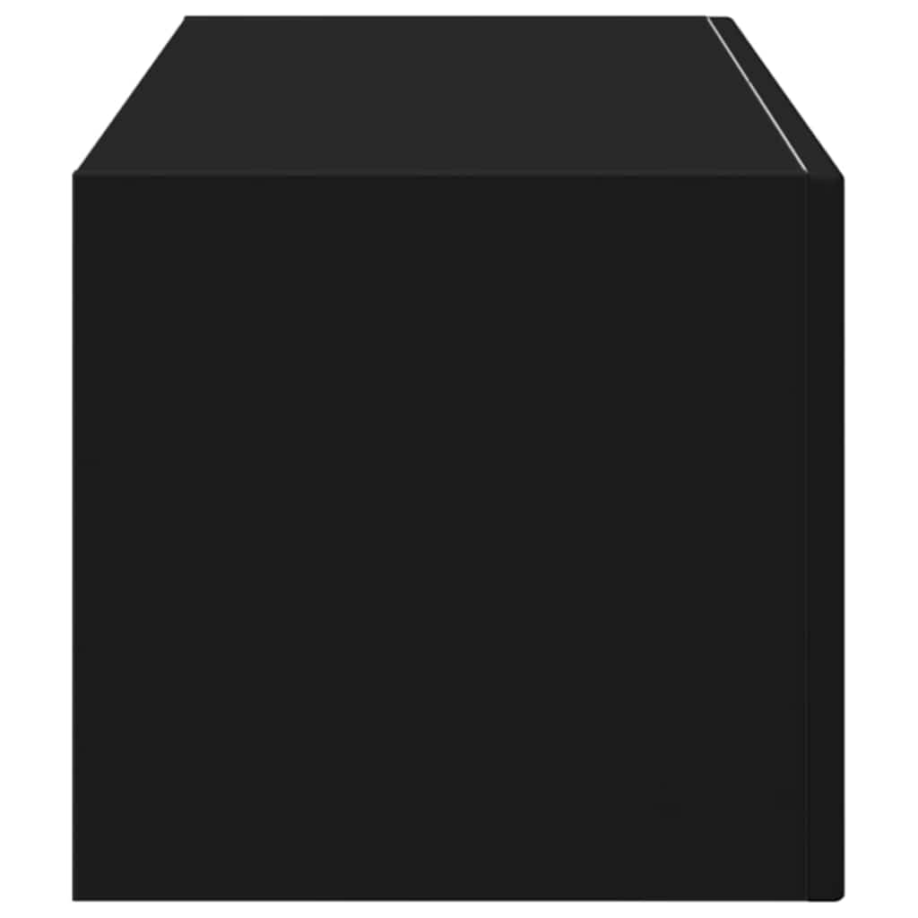 TV sieninė spintelė 98 x 31 x 29,5 cm Juoda Apdirbta mediena