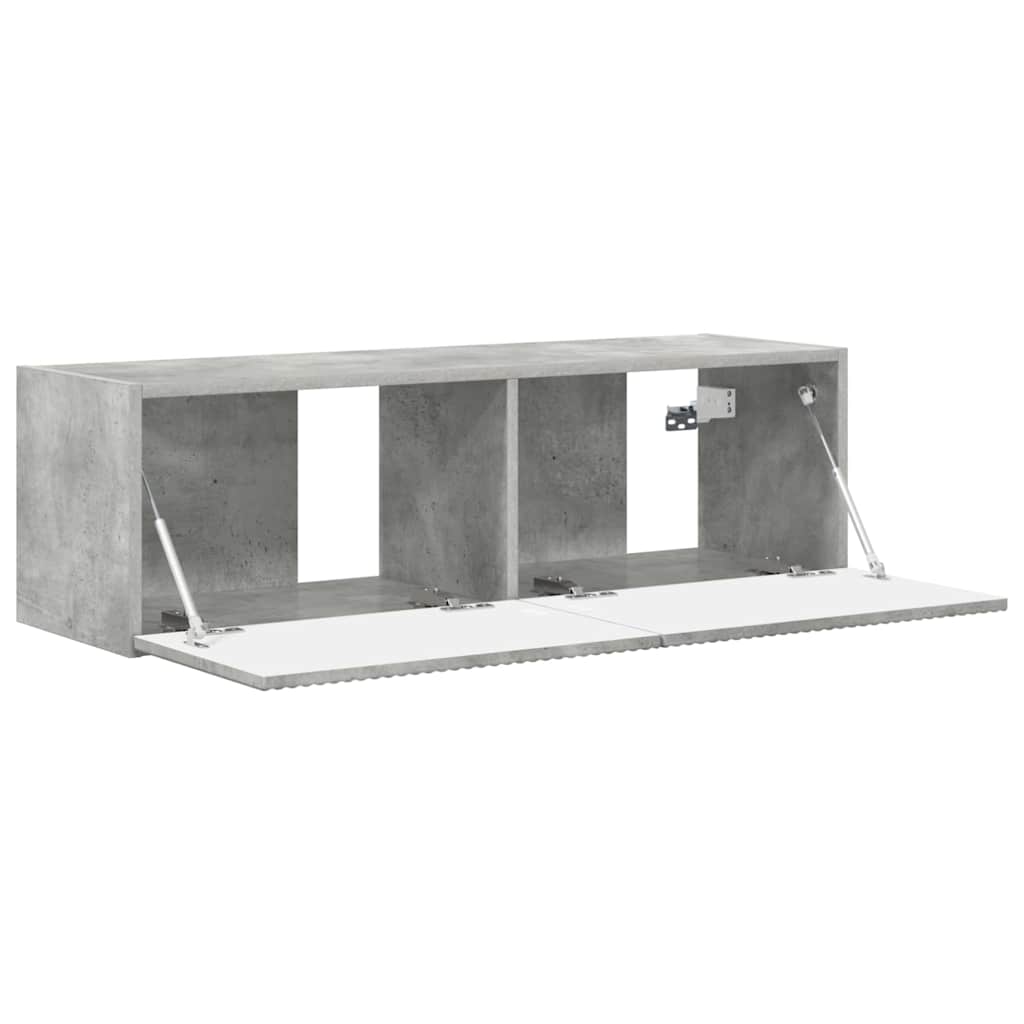 TV sieninė spintelė Betoninė 98 x 31 x 29,5 cm Apdirbta mediena