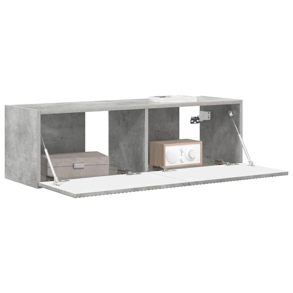 TV sieninė spintelė Betoninė 98 x 31 x 29,5 cm Apdirbta mediena