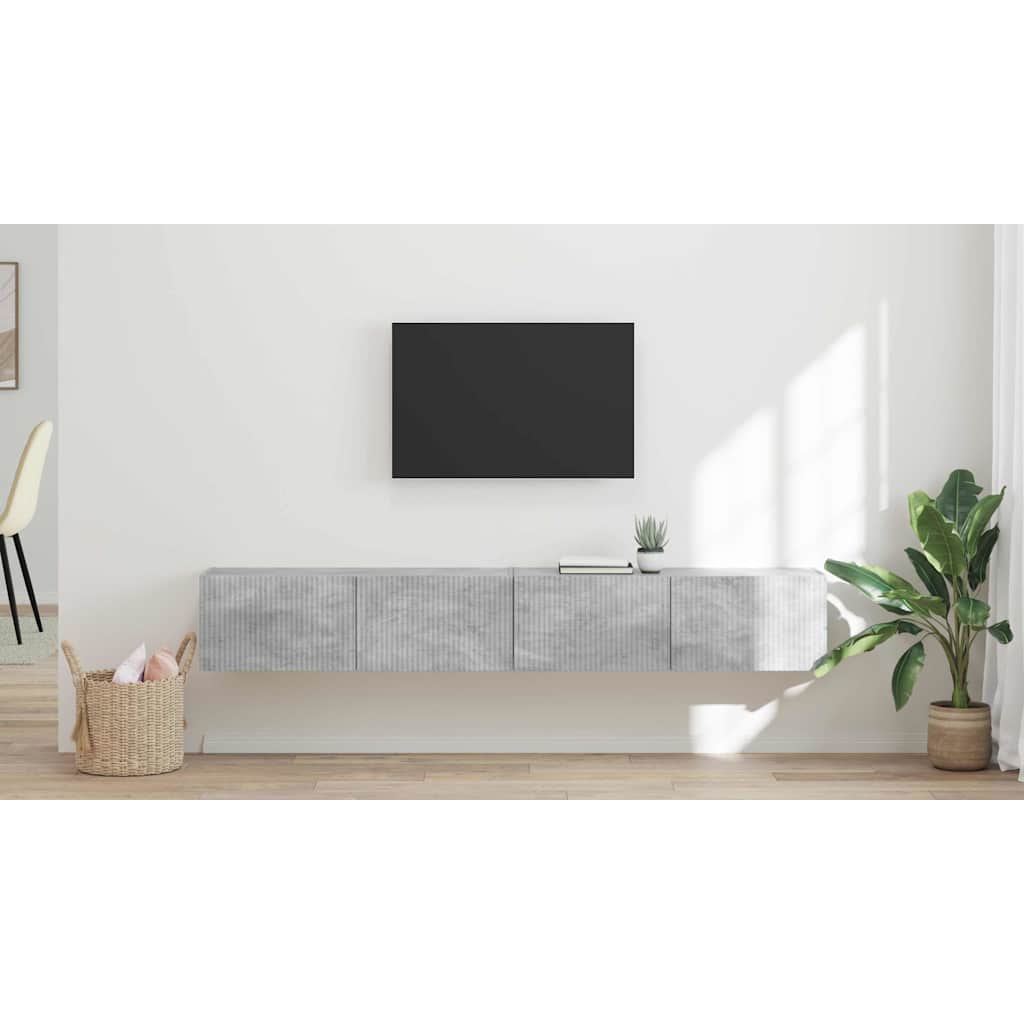 TV sieninė spintelė 2 pcs Betoninė 98 x 31 x 29,5 cm