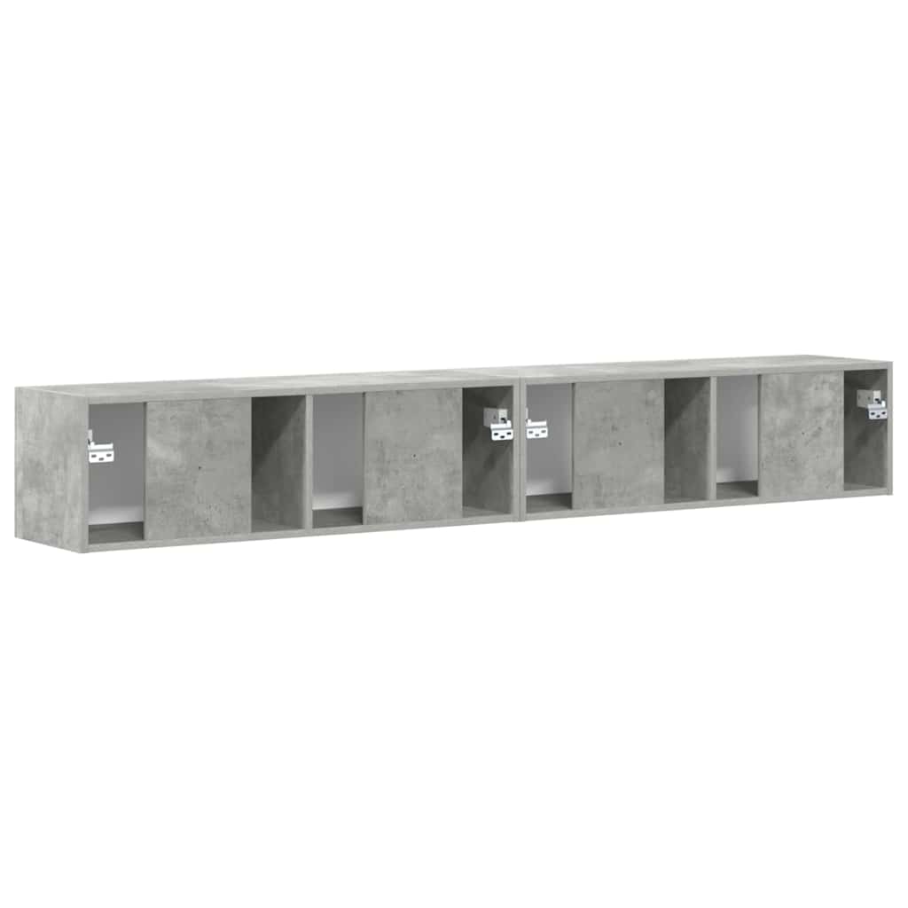 TV sieninė spintelė 2 pcs Betoninė 98 x 31 x 29,5 cm
