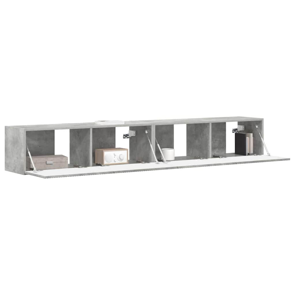 TV sieninė spintelė 2 pcs Betoninė 98 x 31 x 29,5 cm