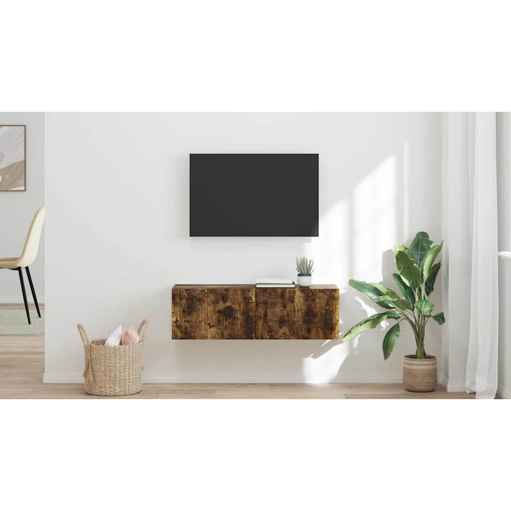 TV sieninė spintelė Rūkyta ąžuolas 98 x 31 x 29,5 cm