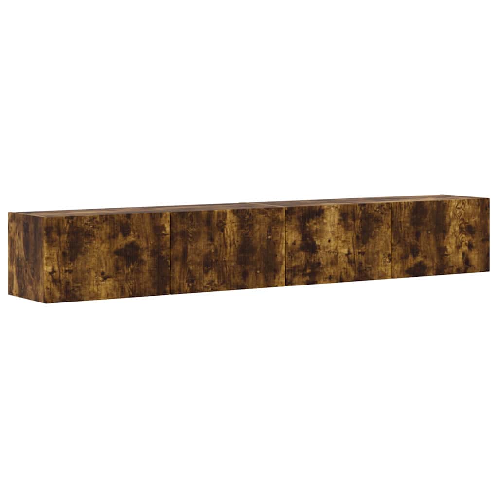 TV sienas skapītis 2 gab. Dūmots ozols 98 x 31 x 29,5 cm
