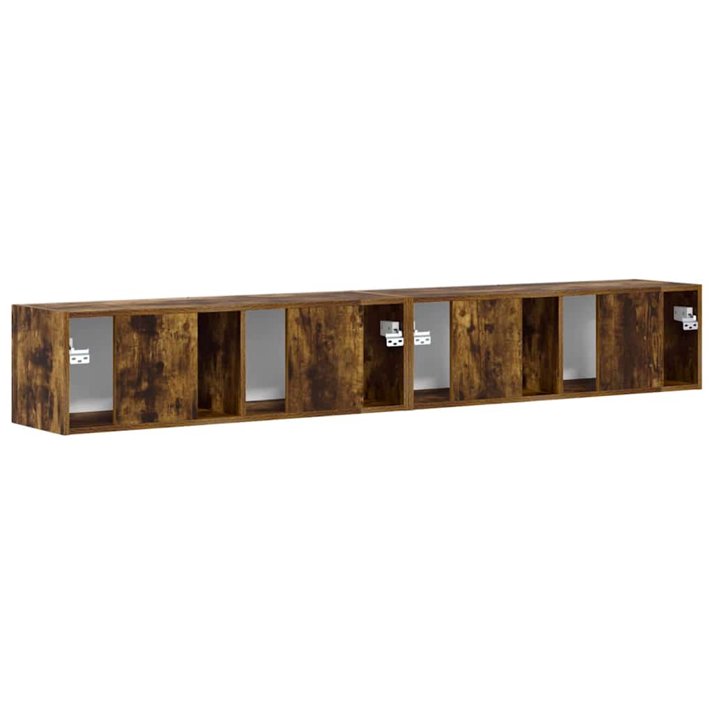 TV sienas skapītis 2 gab. Dūmots ozols 98 x 31 x 29,5 cm