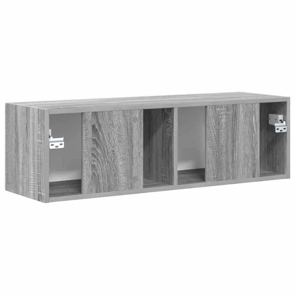 TV sieninė spintelė Pilkas Sonoma 98 x 31 x 29,5 cm