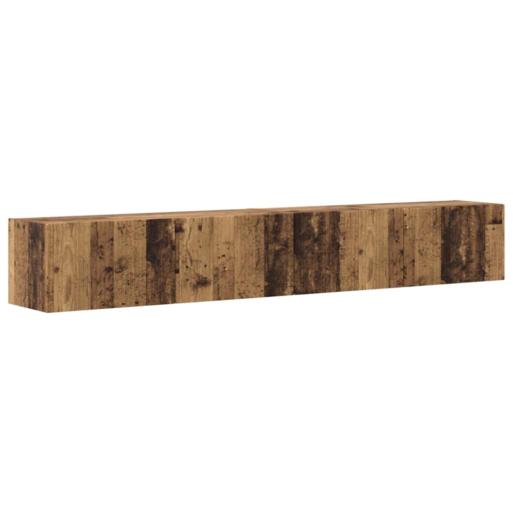 TV sieninė spintelė 2 pcs Senovinis medis 98 x 31 x 29,5 cm