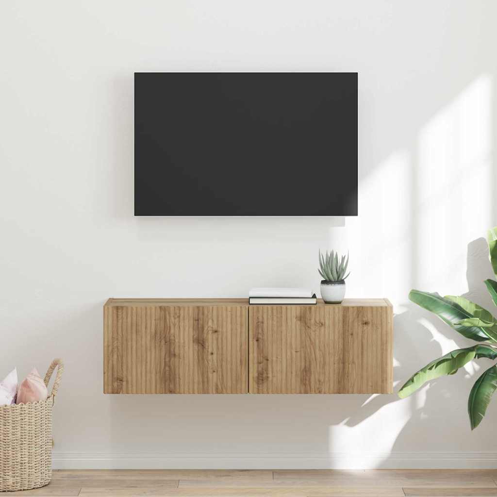 TV sieninė spintelė 98 x 31 x 29,5 cm Meistrų ąžuolas