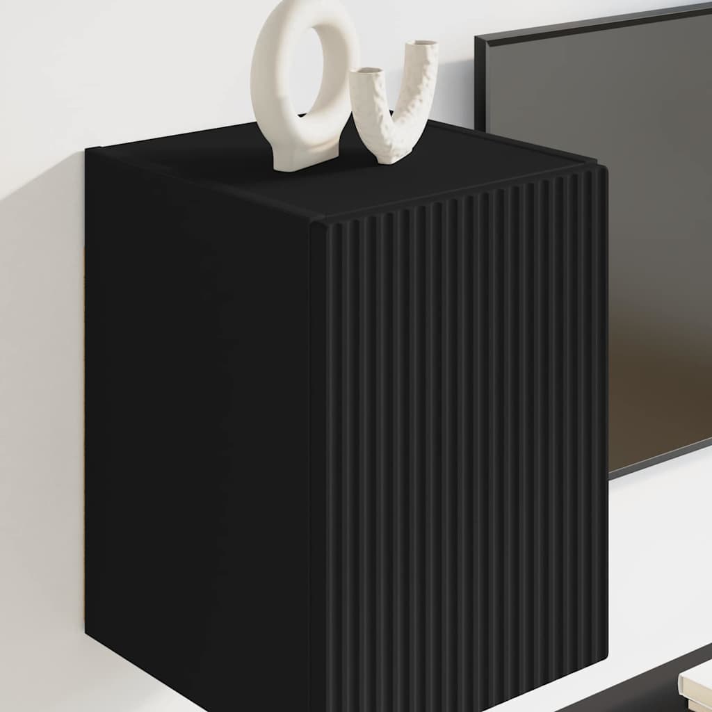 TV Wall Cabinet Black 30 x 31 x 40 cm Engineered Wood