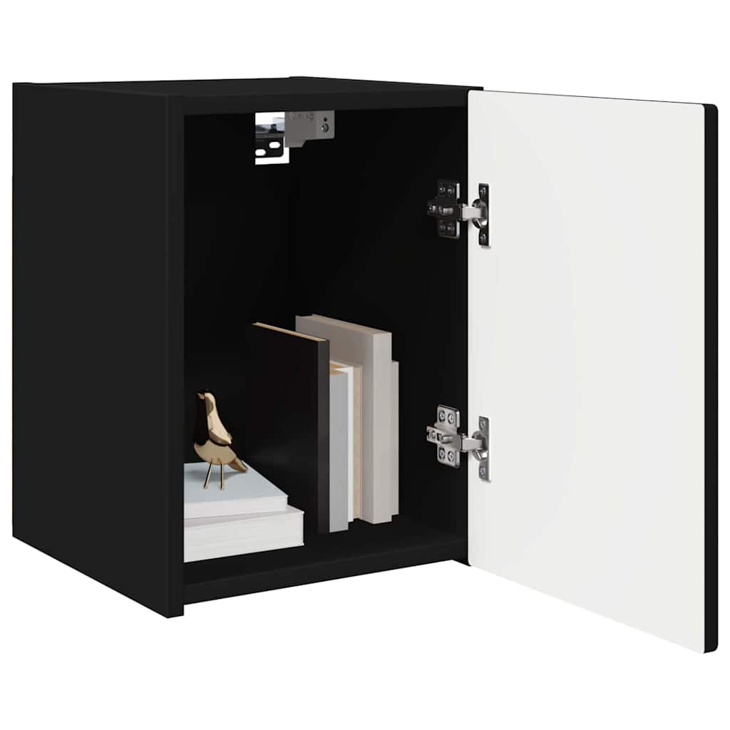 TV Wall Cabinet Black 30 x 31 x 40 cm Engineered Wood