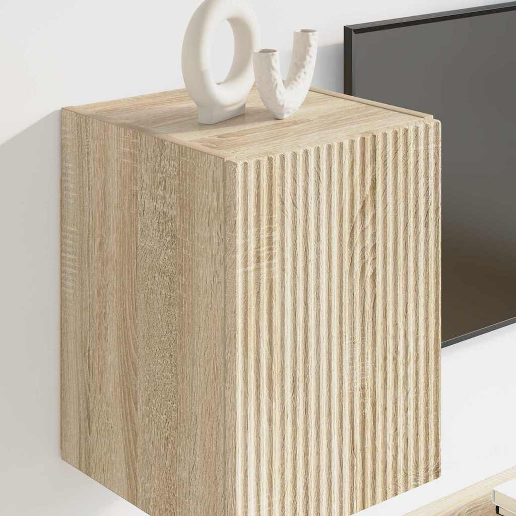 TV sieninė spintelė 2 pcs Sonoma 30 x 31 x 40 cm