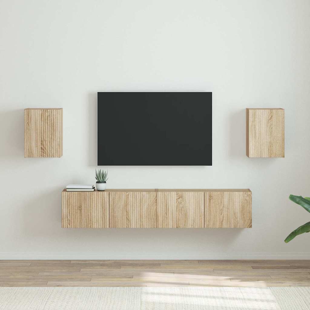 TV sieninė spintelė 2 pcs Sonoma 30 x 31 x 40 cm