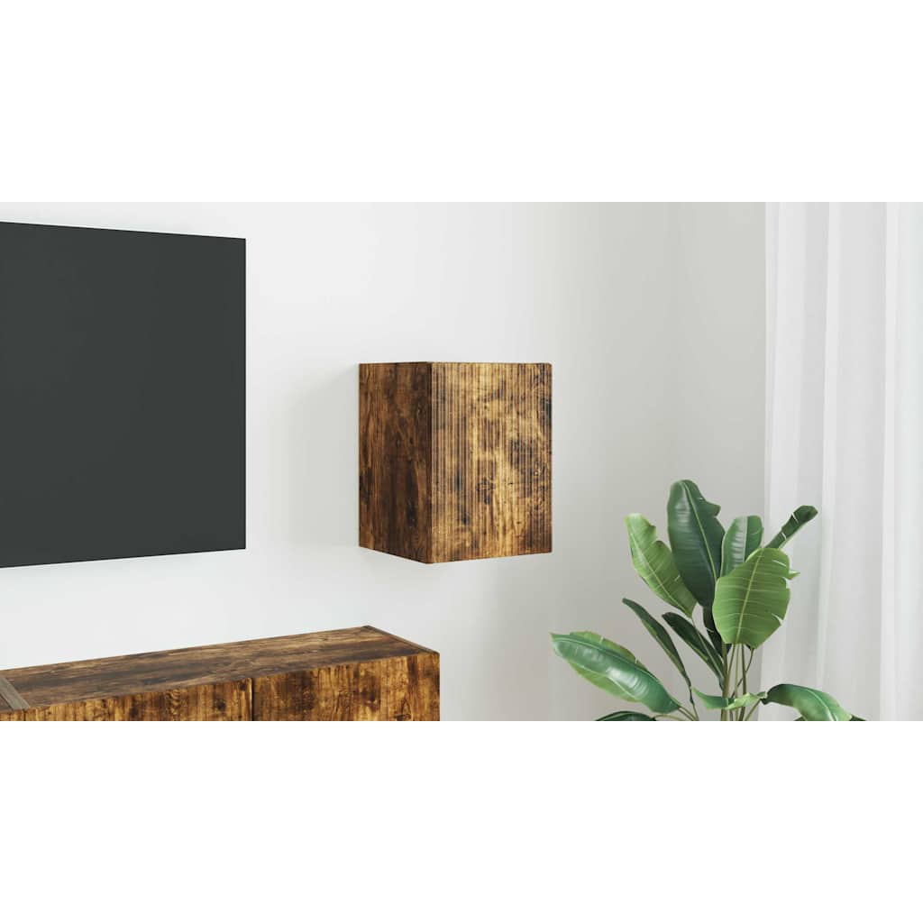 TV sieninė spintelė Rūkyta ąžuolas 30 x 31 x 40 cm