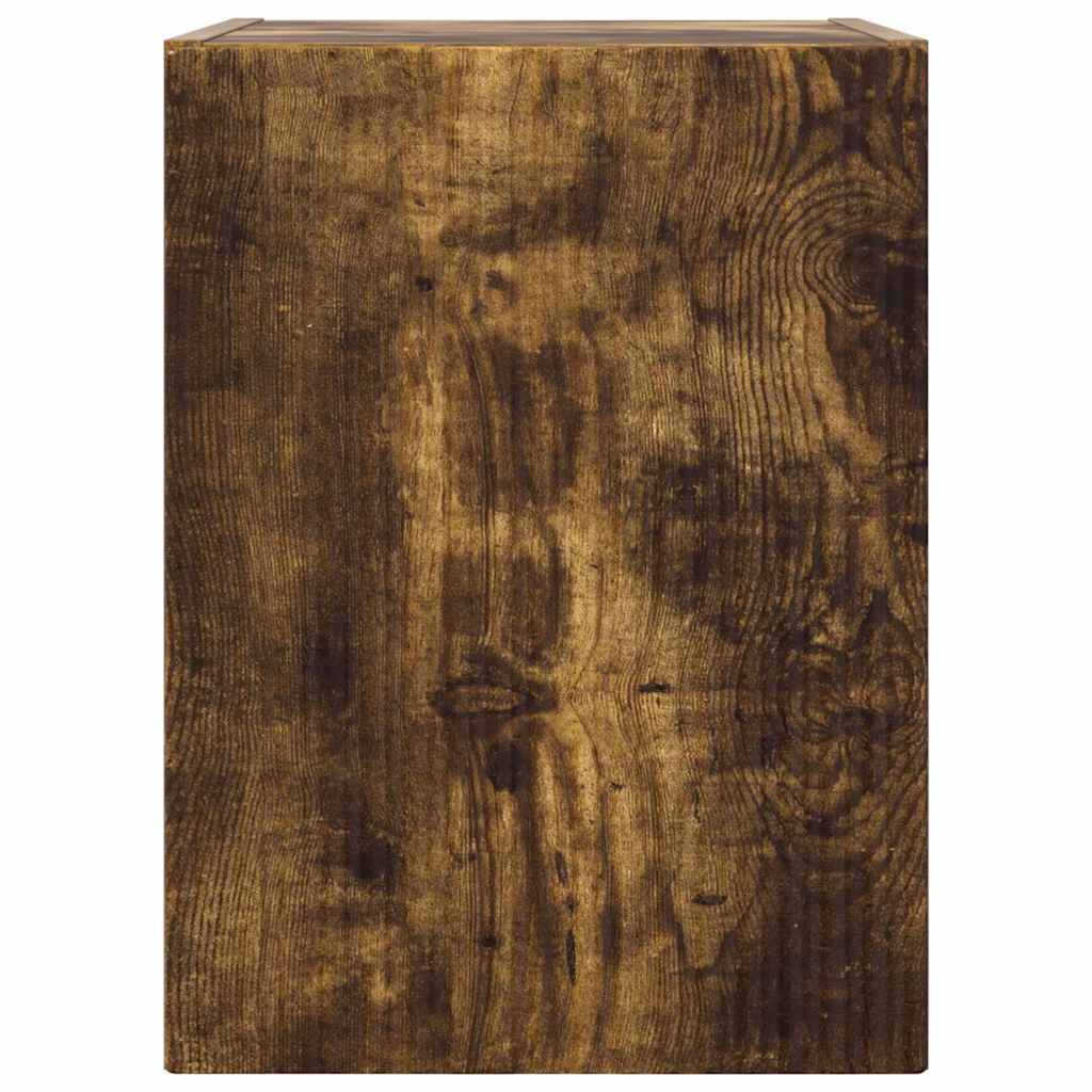 TV sieninė spintelė 2 pcs Rūkyta ąžuolas 30 x 31 x 40 cm