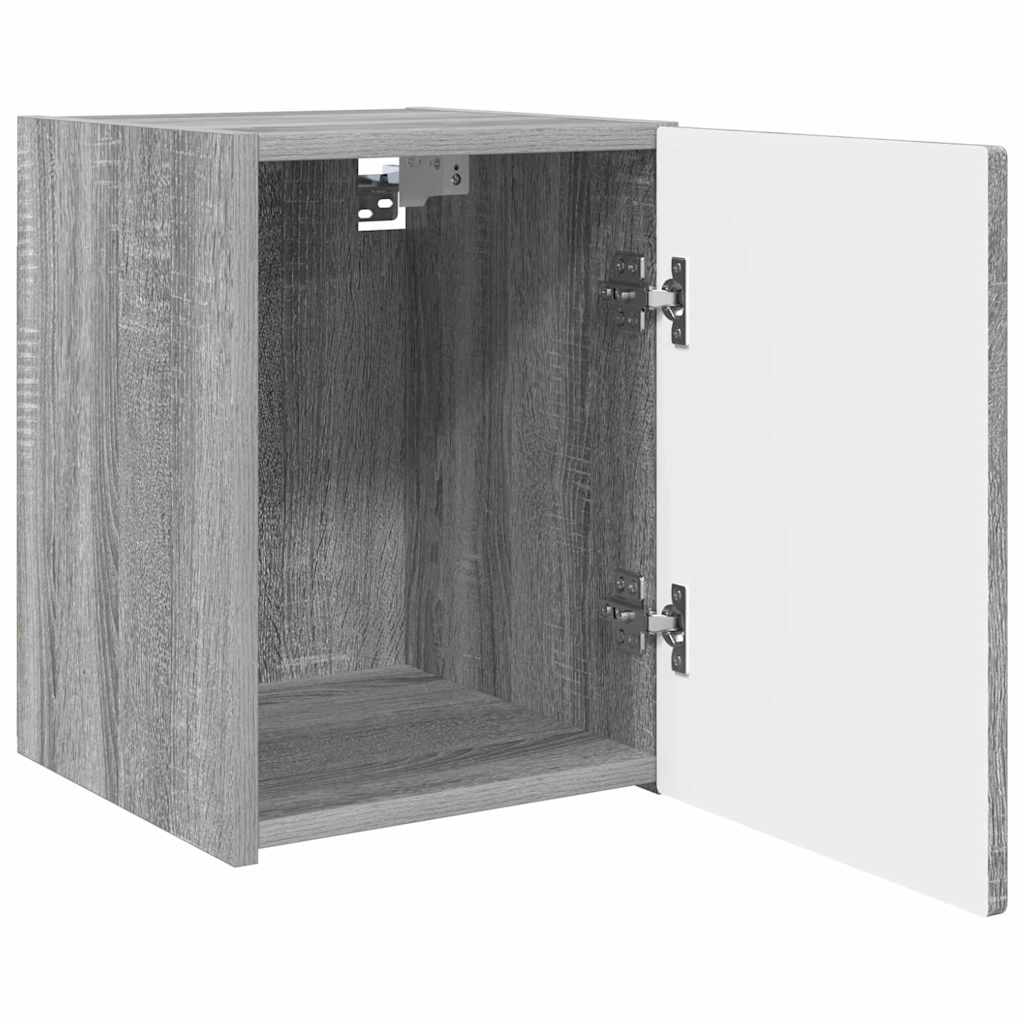 TV sieninė spintelė 2 pcs Pilkas Sonoma 30 x 31 x 40 cm