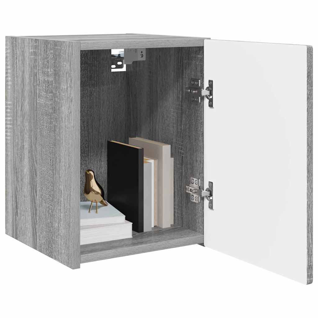TV sieninė spintelė 2 pcs Pilkas Sonoma 30 x 31 x 40 cm