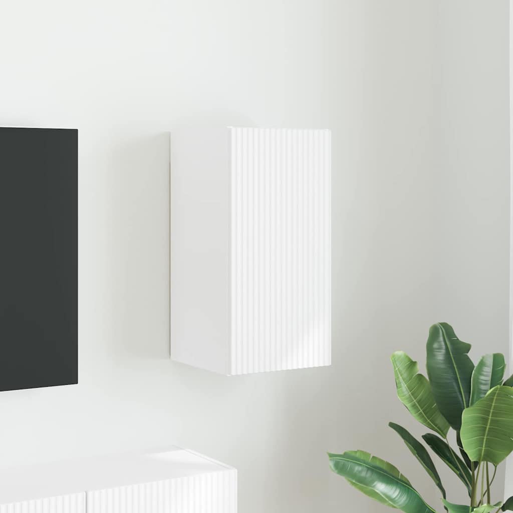 TV sienas skapītis Balts 30 x 31 x 60 cm Inženierijas koks