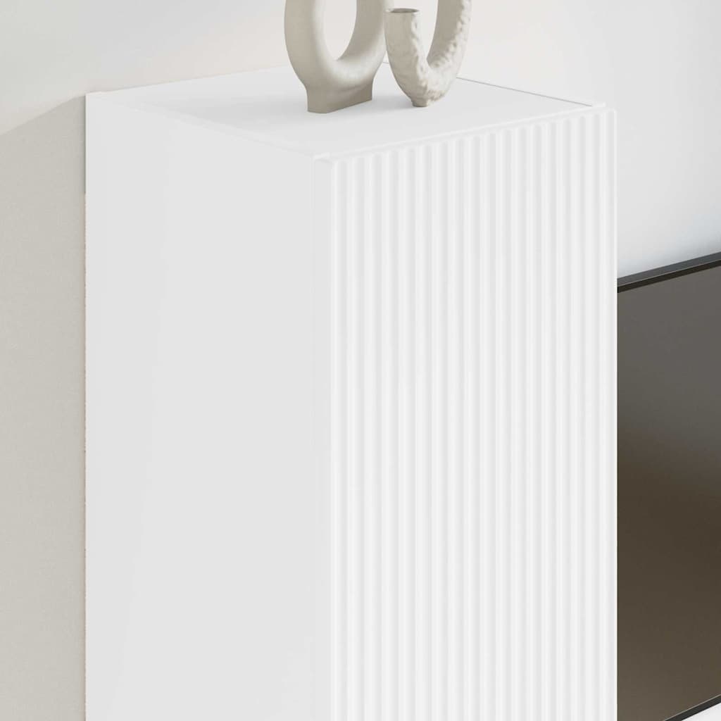 TV sieninė spintelė 2 pcs Balta 30 x 31 x 60 cm