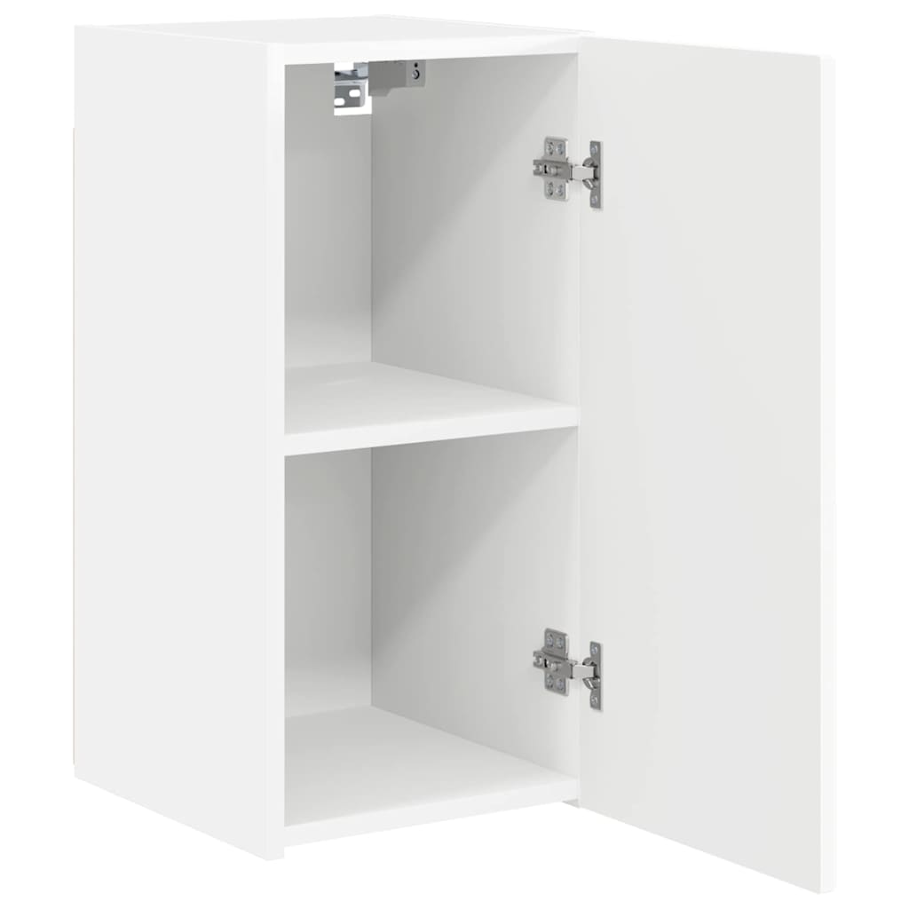 TV sieninė spintelė 2 pcs Balta 30 x 31 x 60 cm