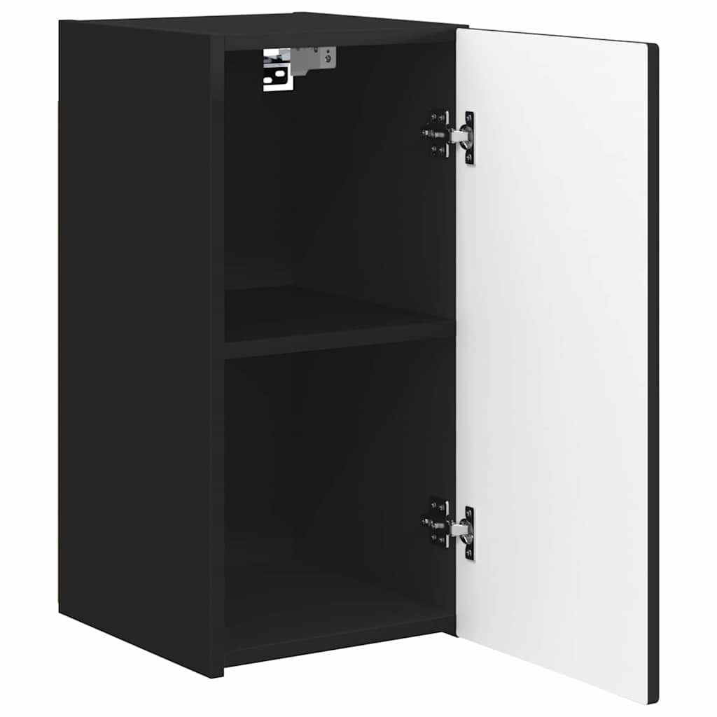 TV Wall Cabinet Black 30 x 31 x 60 cm Engineered Wood