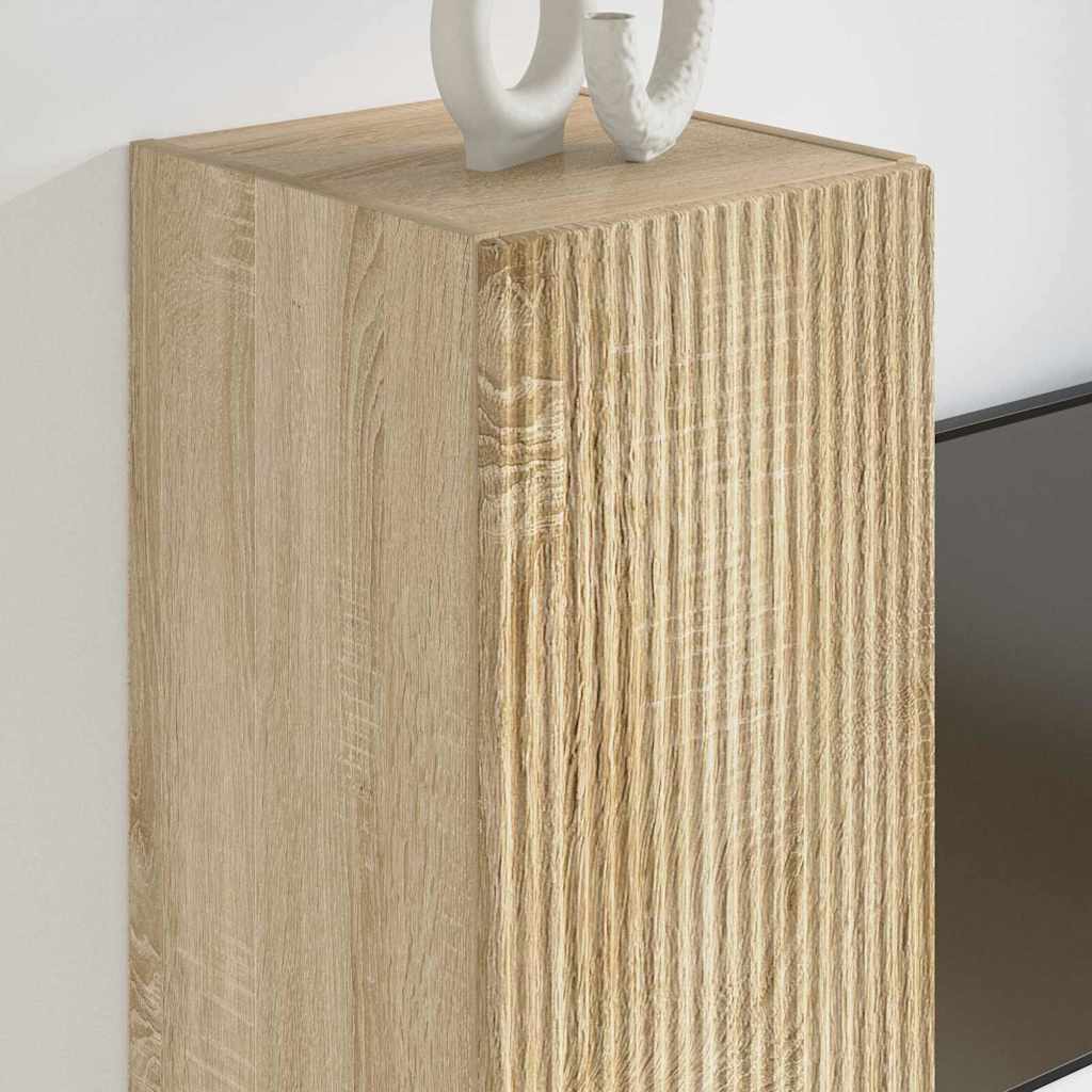 TV sieninė spintelė 2 pcs Sonoma 30 x 31 x 60 cm