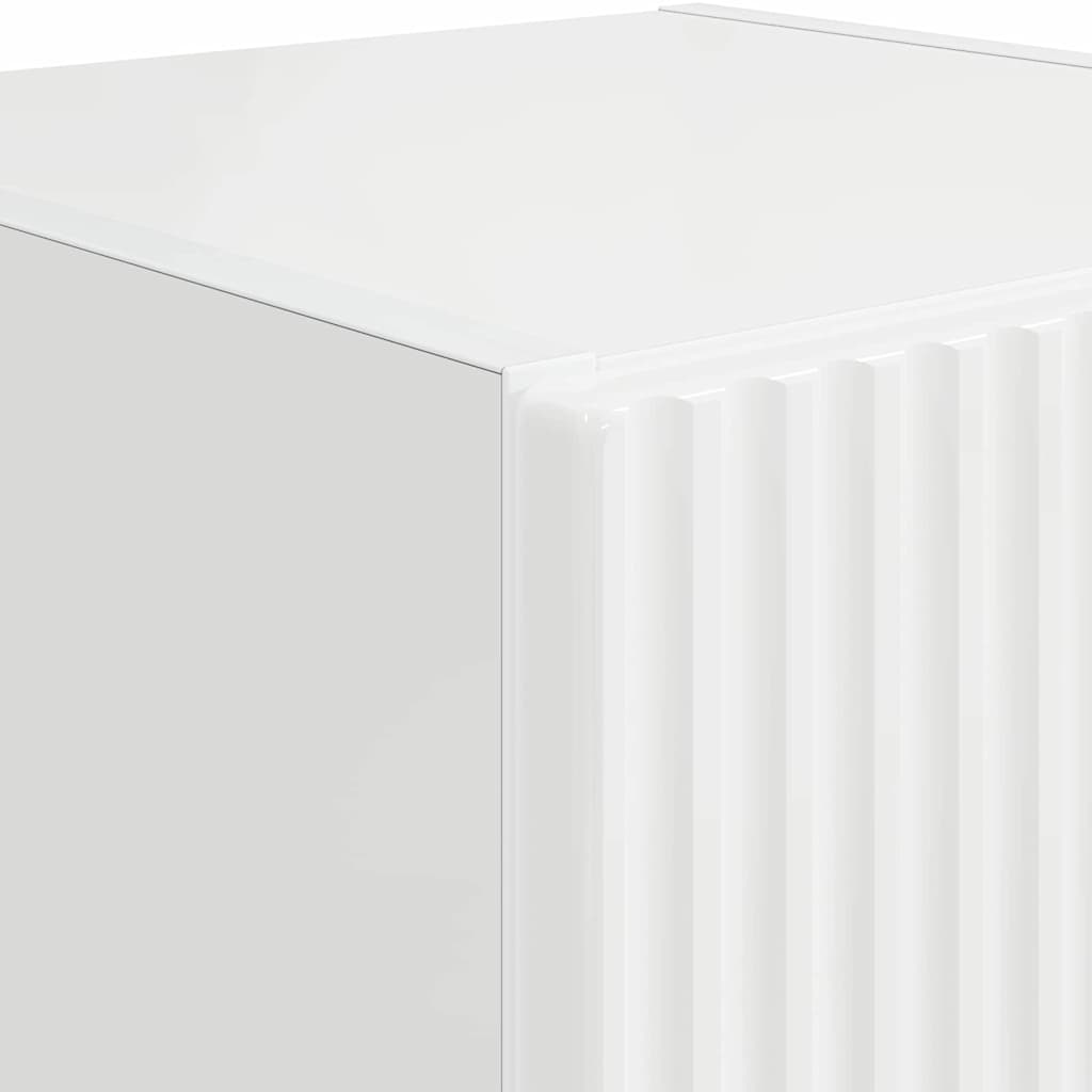 Wall TV Cabinet 2 pcs High Gloss White 30 x 31 x 60 cm