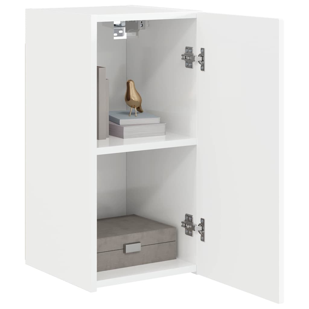 Wall TV Cabinet 2 pcs High Gloss White 30 x 31 x 60 cm