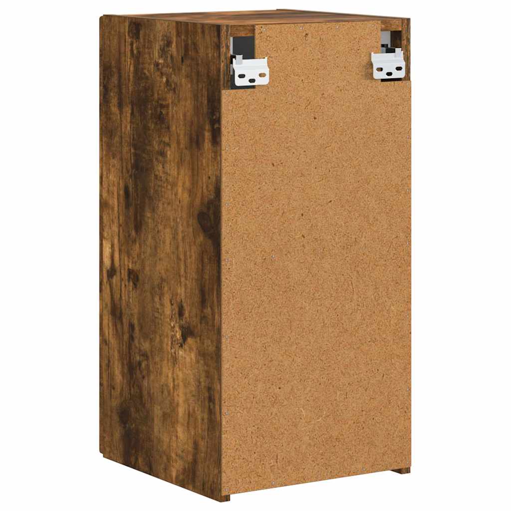 TV sieninė spintelė 2 pcs Rūkyta ąžuolas 30 x 31 x 60 cm
