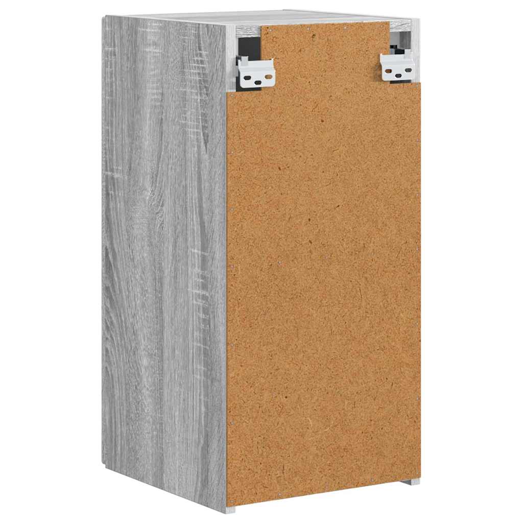 TV sieninė spintelė 2 pcs Pilkas Sonoma 30 x 31 x 60 cm