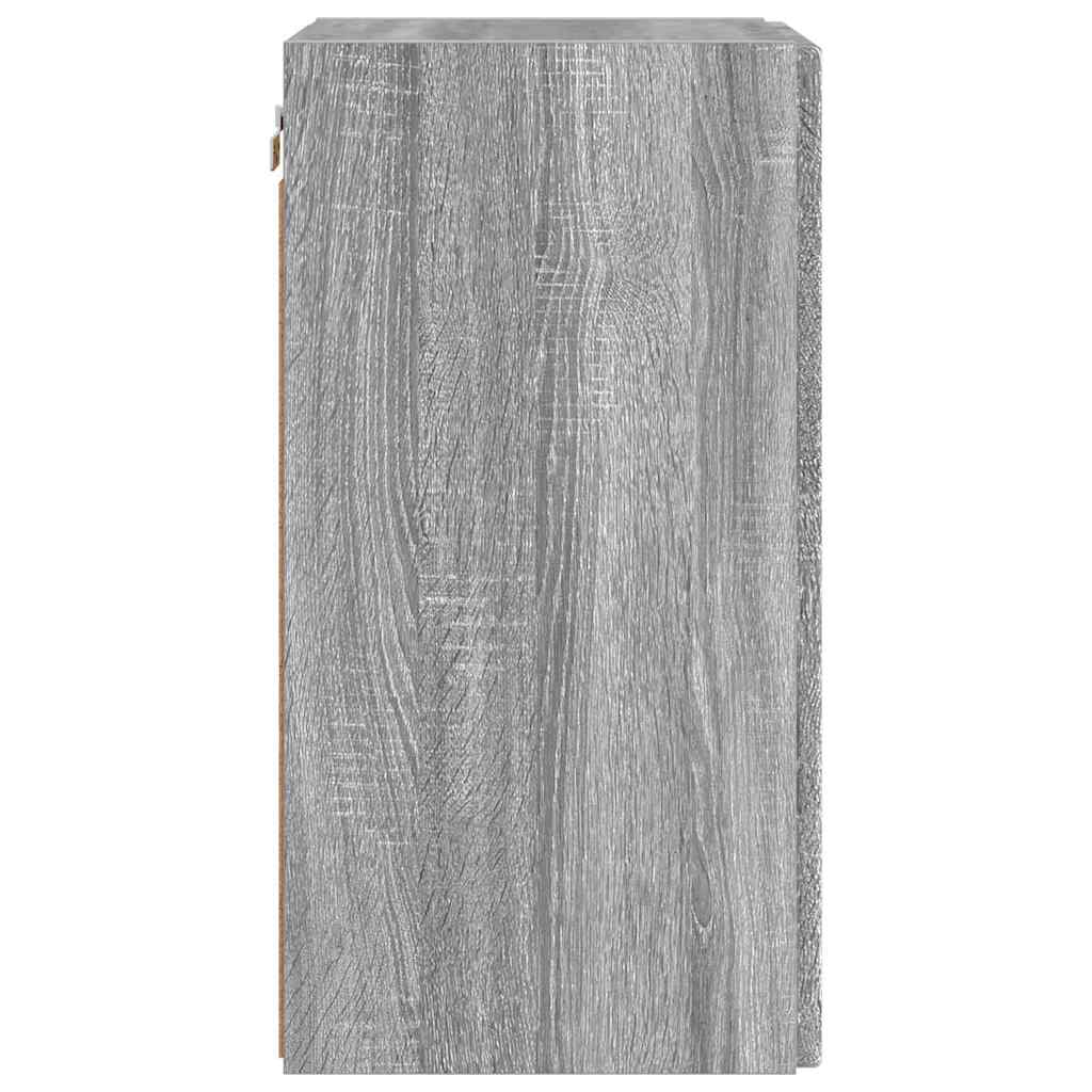 TV sieninė spintelė 2 pcs Pilkas Sonoma 30 x 31 x 60 cm