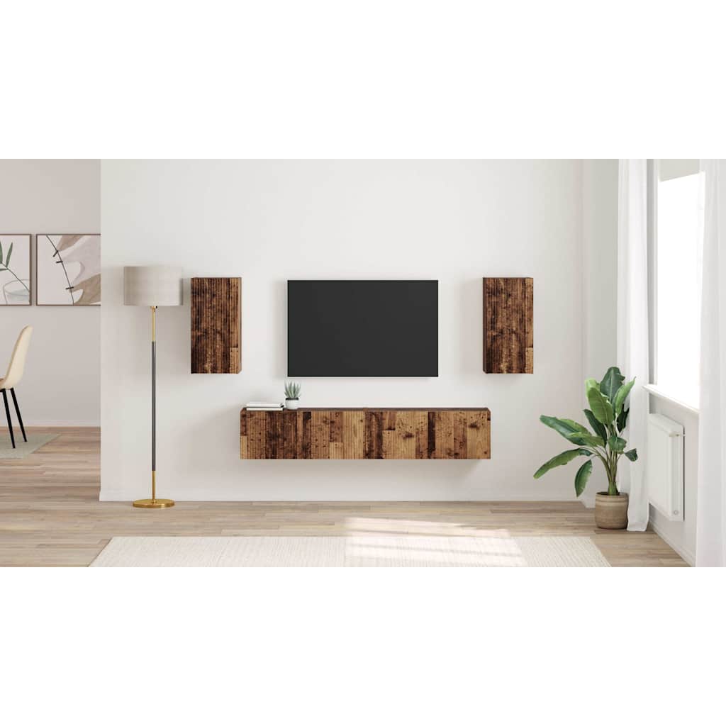 TV sienas skapītis 2 gab. Antīka koka 30 x 31 x 60 cm