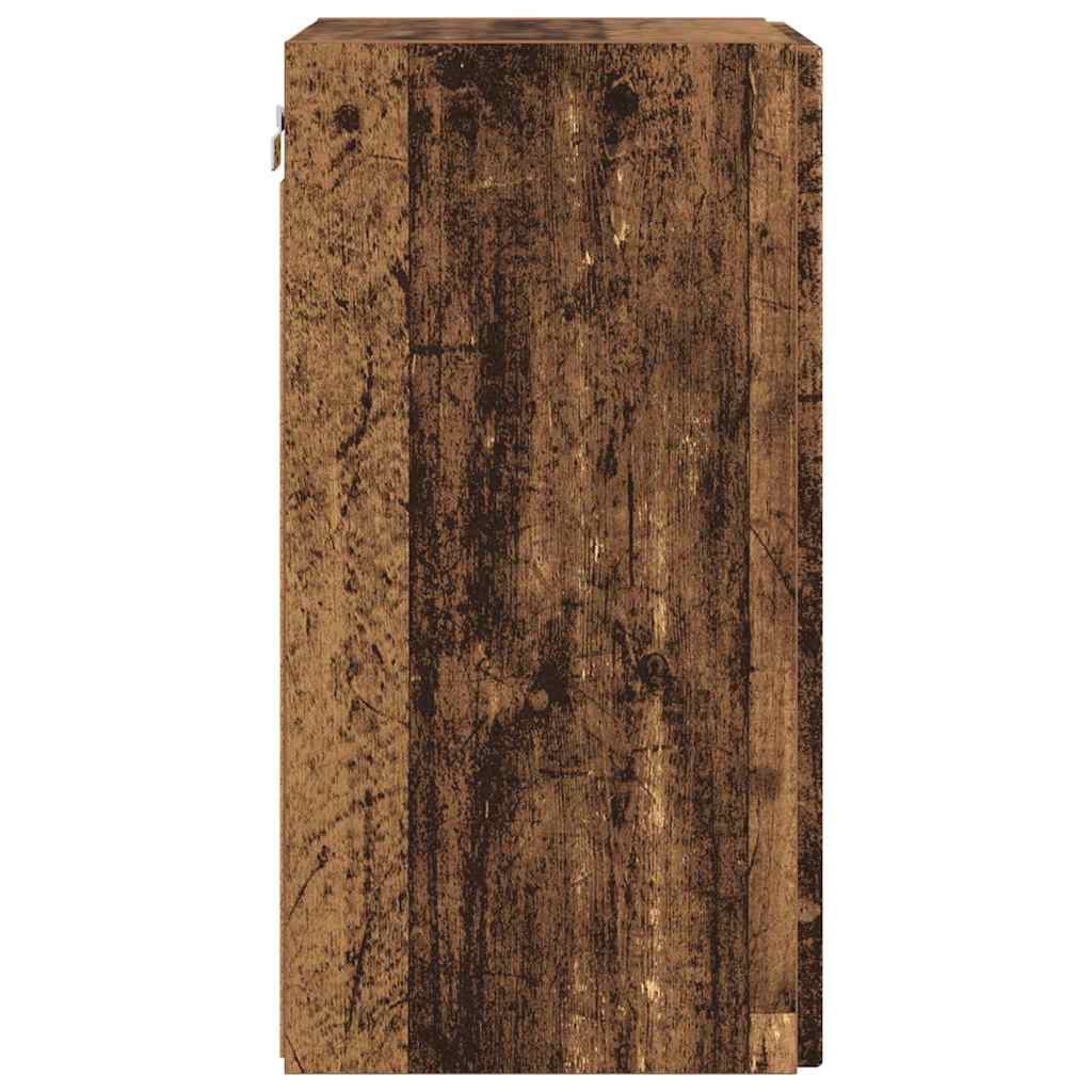 TV sieninė spintelė 2 pcs Senovinis medis 30 x 31 x 60 cm