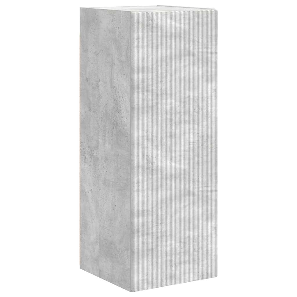 TV sieninė spintelė Betoninė 30 x 31 x 80 cm Apdirbta mediena