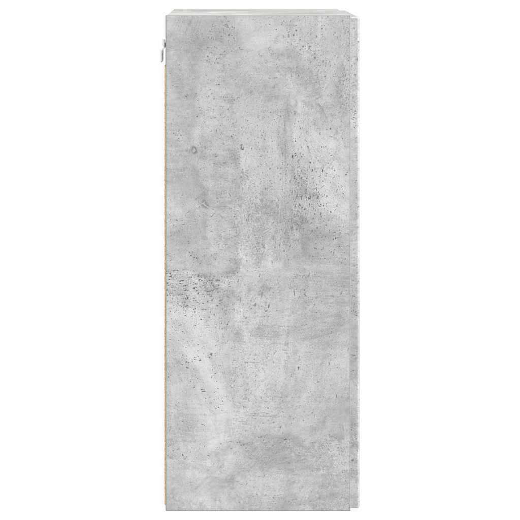 TV sieninė spintelė Betoninė 30 x 31 x 80 cm Apdirbta mediena