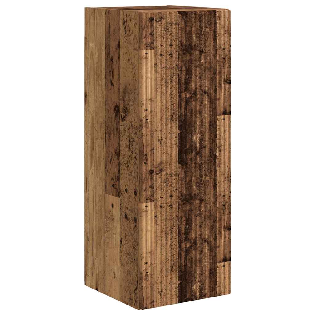 TV sieninė spintelė 2 pcs Senovinis medis 30 x 31 x 80 cm